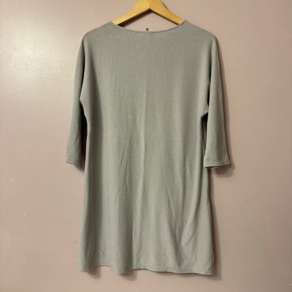 Aritzia Wilfred Free 3/4 Sleeve Mini Dress Gray Women Size M - Picture 2 of 6